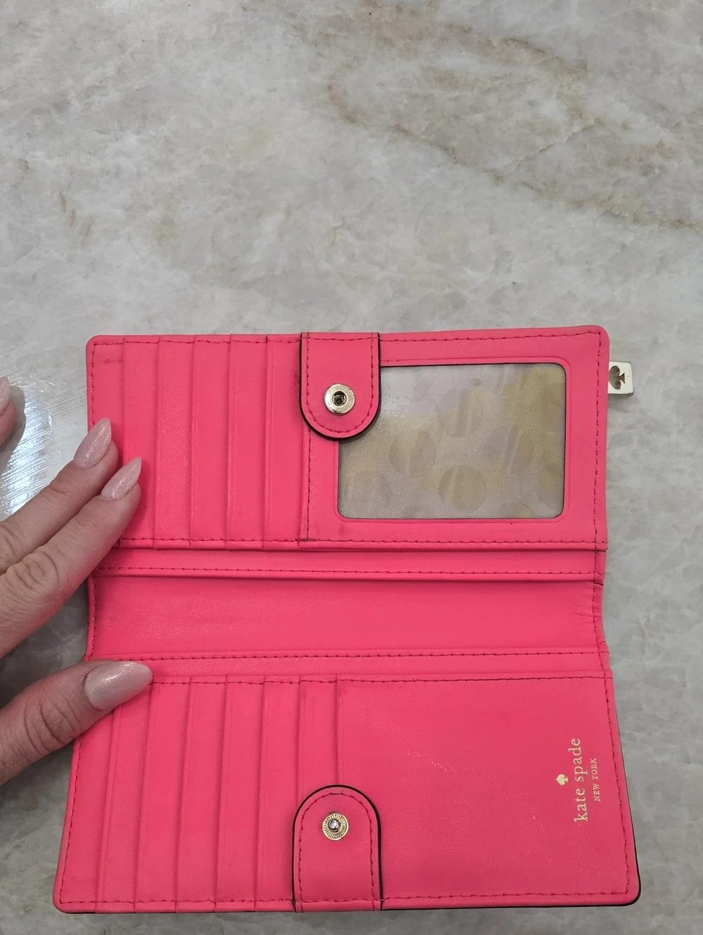 kate spade Pebbled Leather Continental Wallet